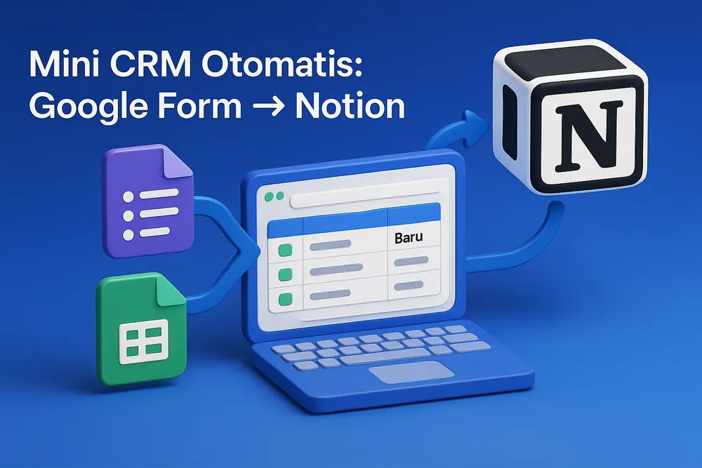 Mini CRM: Simpan Lead Otomatis ke Notion via n8n