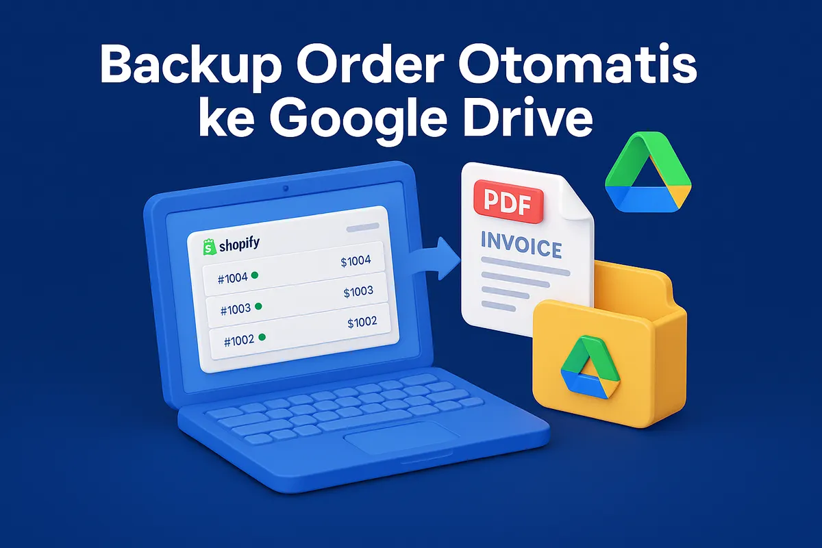 Backup Otomatis Order Shopify ke Google Drive